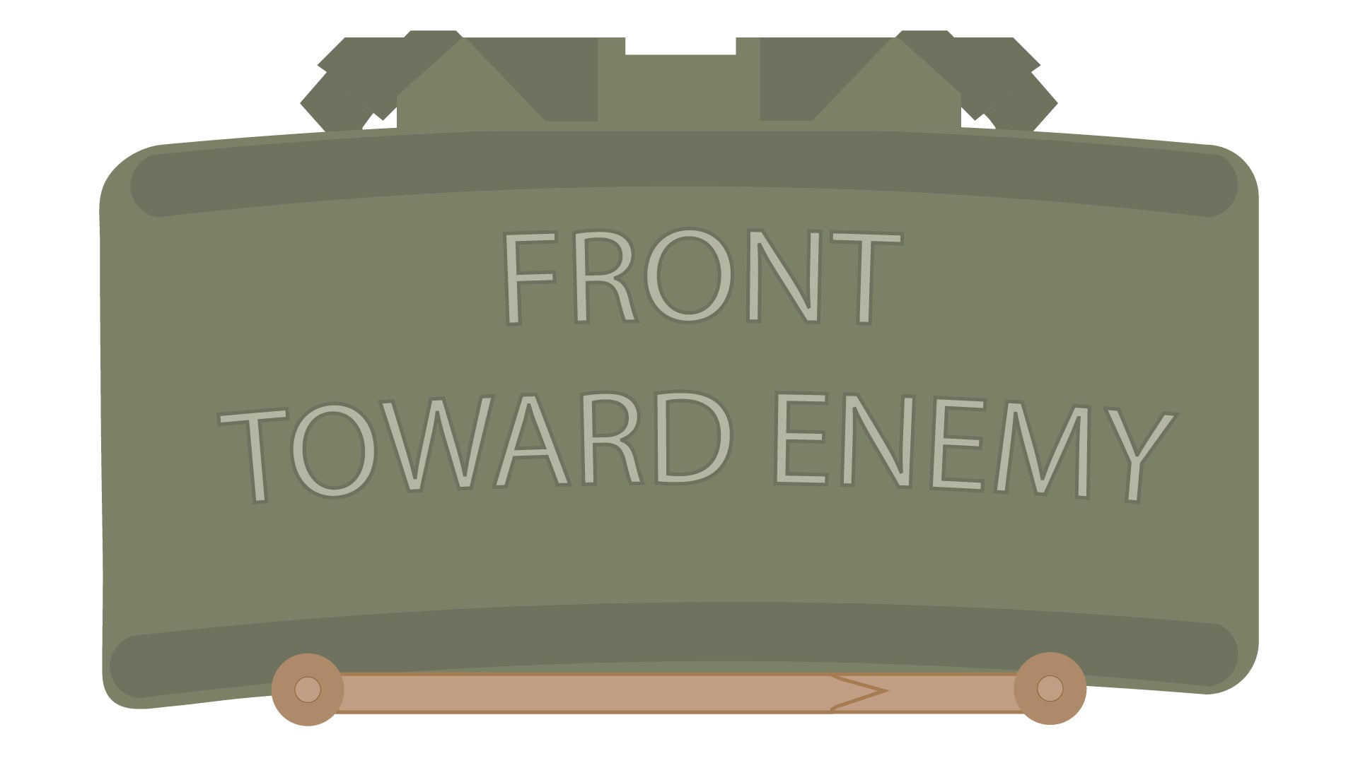 M18 Claymore Mine — "Front Toward Enemy" Military Vector Art | SVG + PNG - Image 1
